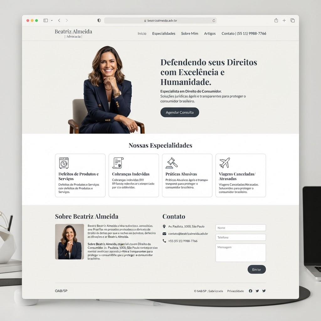 Modelo real de site para Consumidor, já entregue