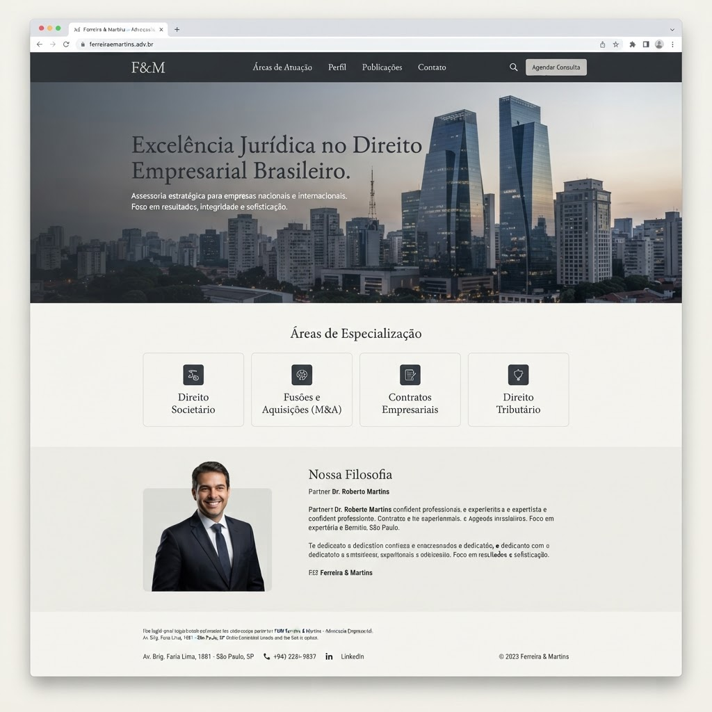 Modelo real de site para Empresarial, já entregue